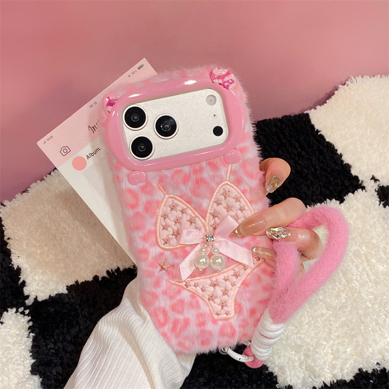 Apple Iphone 16 - Luxury Leopard Print Bikini Pattern Plush