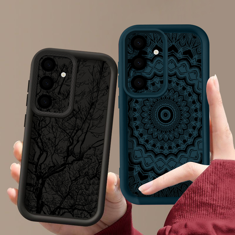 Retro Flower Totem Pattern Cas - Samsung Galaxy A55 review and price