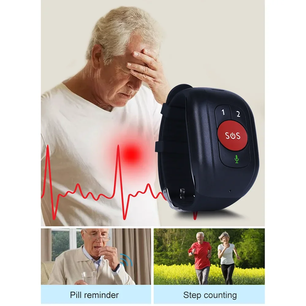 Elderly 4G LTE SOS Watch GPS T - Fall Detection Watch review and price