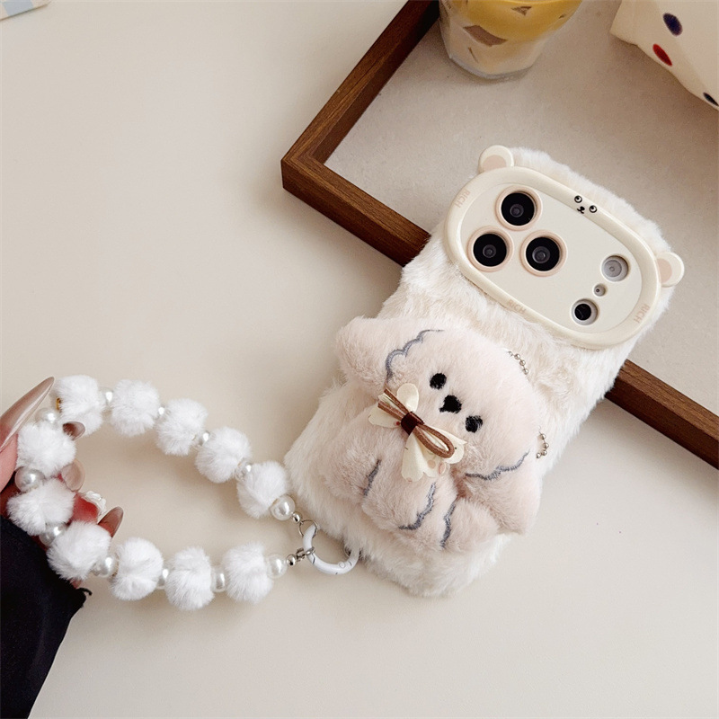 3D Cartoon Bowknot Puppy Warm  - Apple Iphone 16 review and price