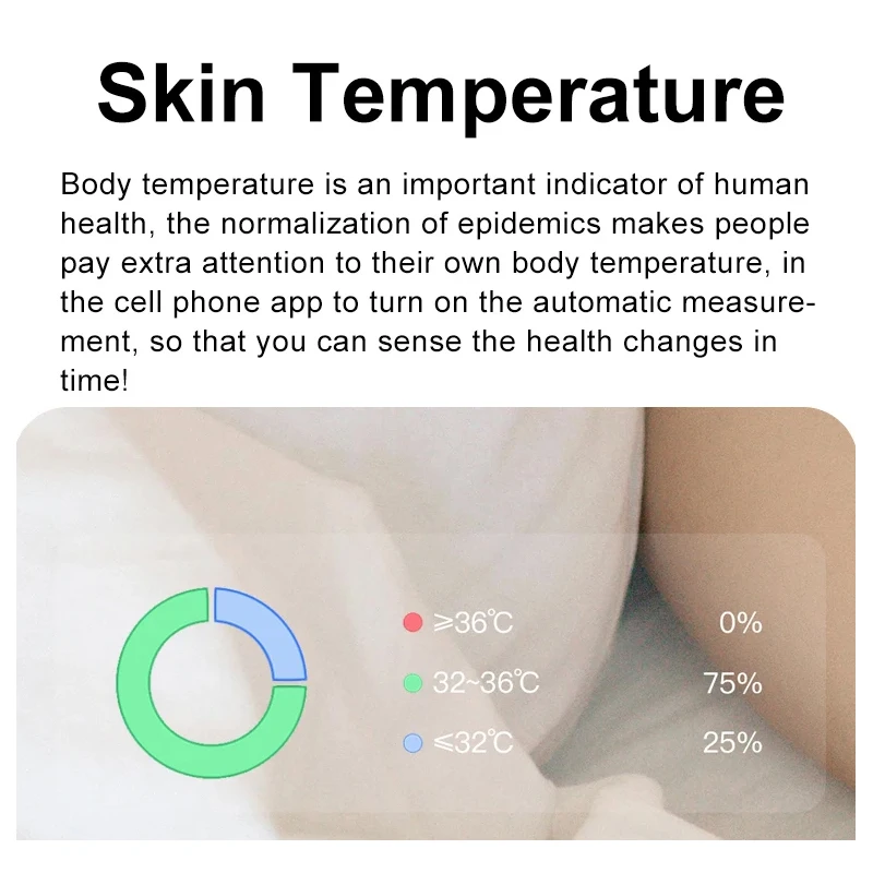 Smart Ring with Charging Case  - Temperature Ring Skin review and price