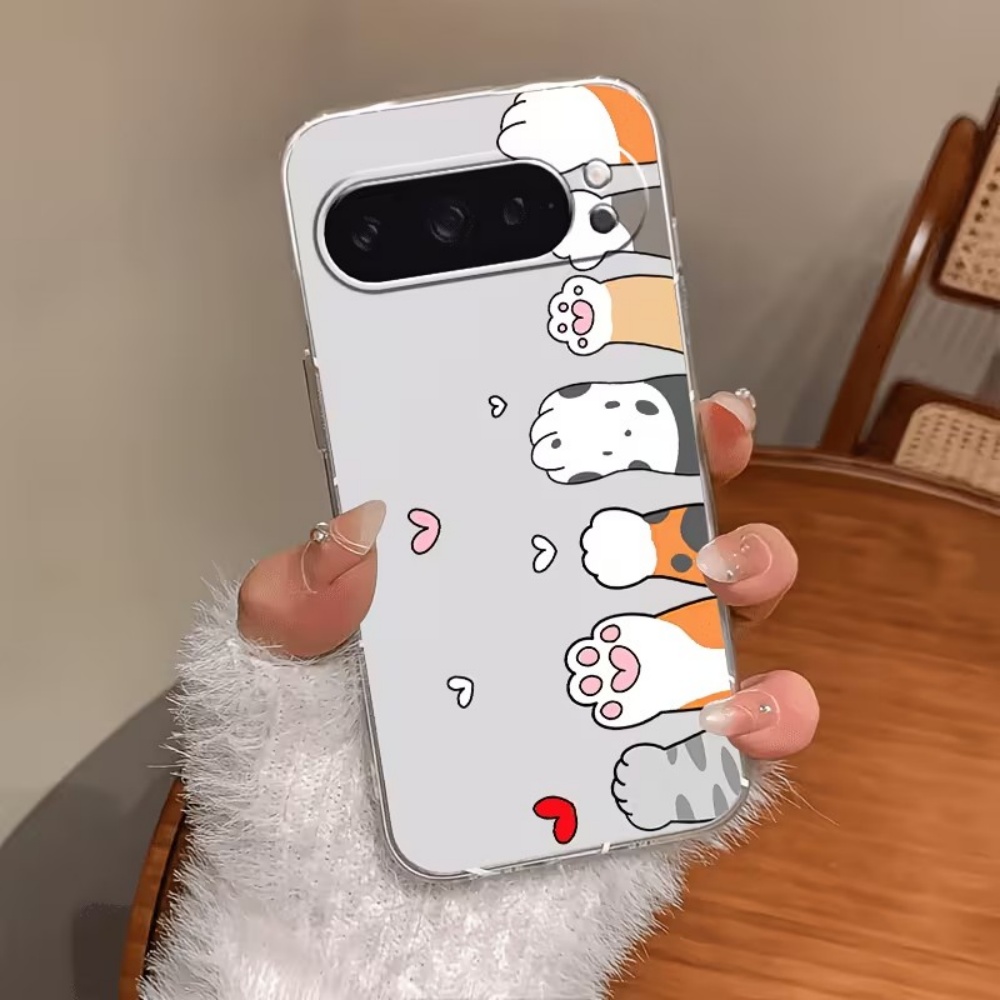 Cartoon Cat Paw Print Crystal  - Google Pixel 9 review and price