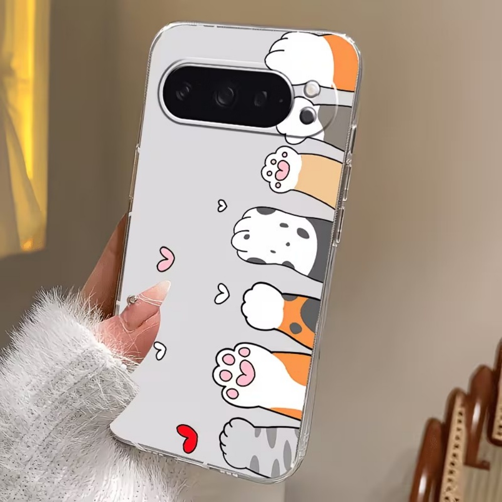 Cartoon Cat Paw Print Crystal  - Google Pixel 9 review and price