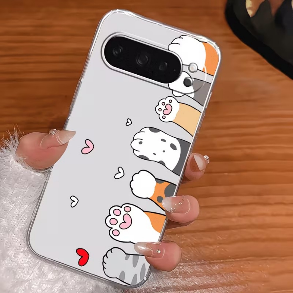 Cartoon Cat Paw Print Crystal  - Google Pixel 9 review and price