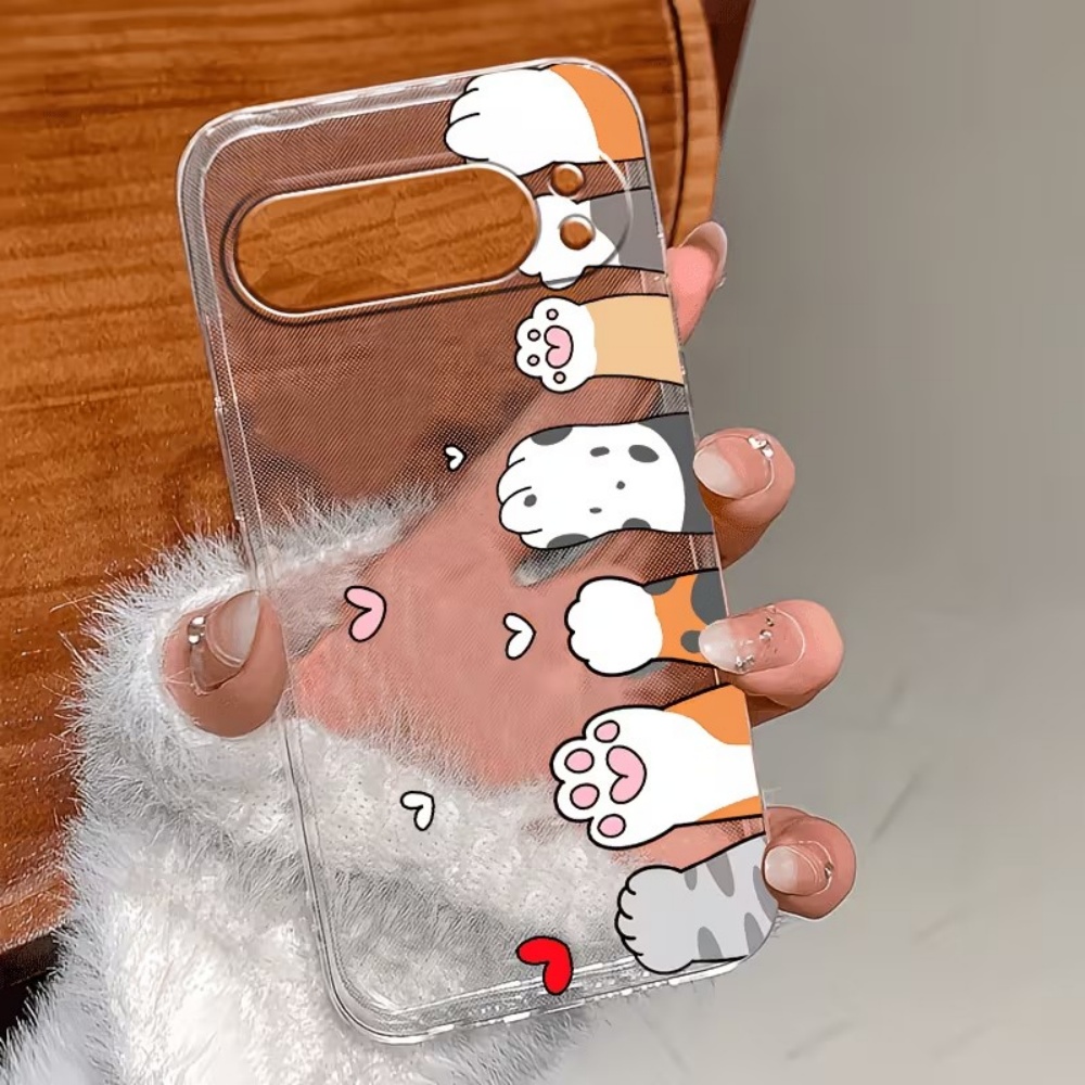 Cartoon Cat Paw Print Crystal  - Google Pixel 9 review and price