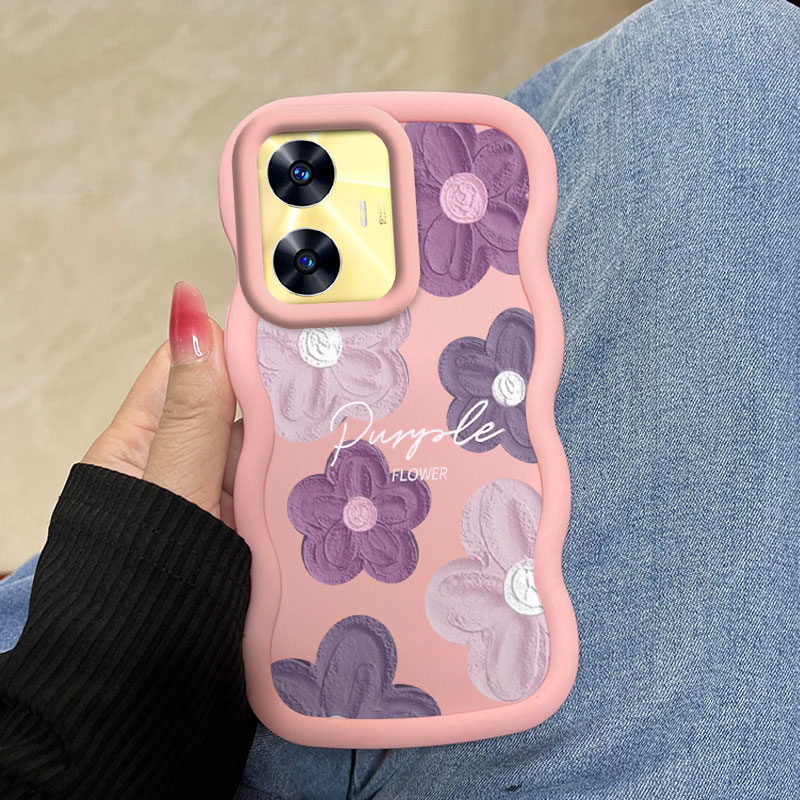 Realme C55 Pink and purple flo - Realme Note 50 review and price