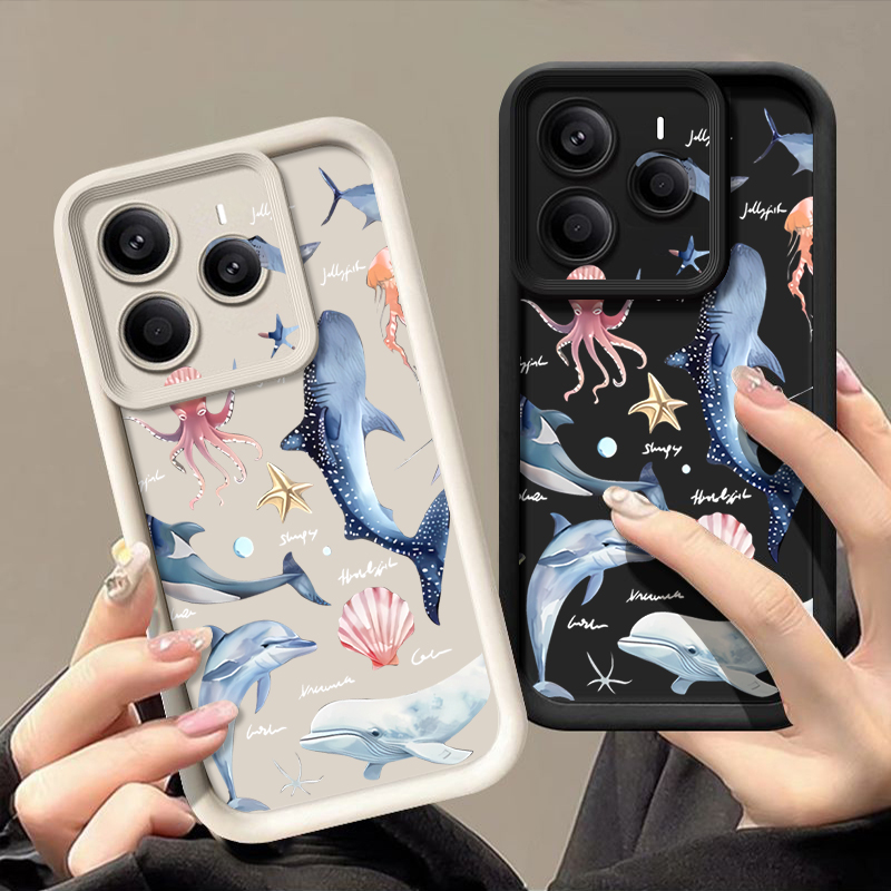 Cute Dolphin Patterned Soft Ca - Xiaomi Redmi Note 14 review and price