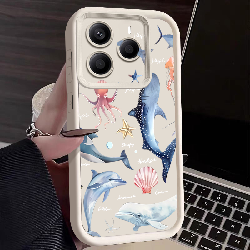 Cute Dolphin Patterned Soft Ca - Xiaomi Redmi Note 14 review and price