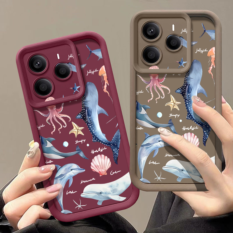 Cute Dolphin Patterned Soft Ca - Xiaomi Redmi Note 14 review and price