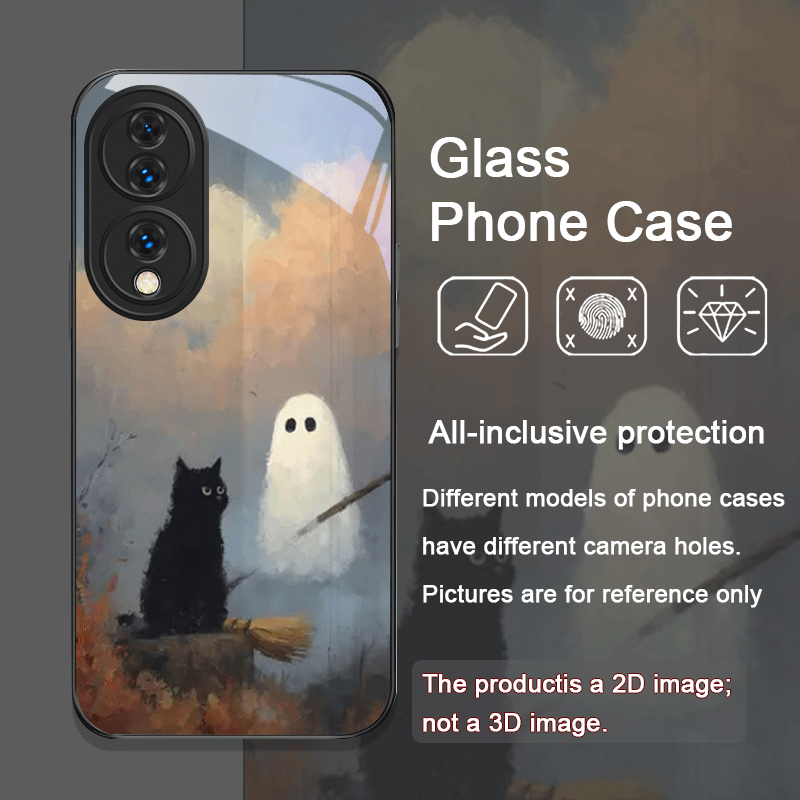 Cute Cartoon Black Cat Ghost P - Huawei Nova 12 review and price