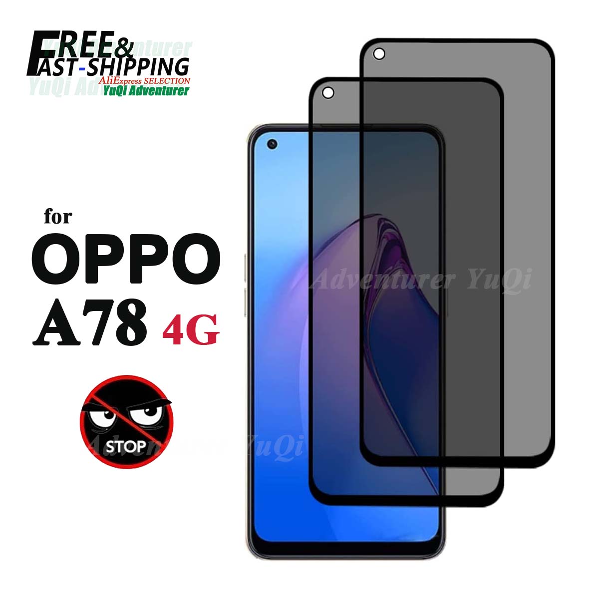 Anti Spy Screen Protector For  - Oppo A78 review and price