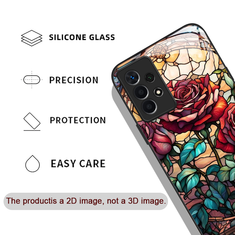 Art Colorful Glass Style Rose  - Samsung Galaxy A55 review and price
