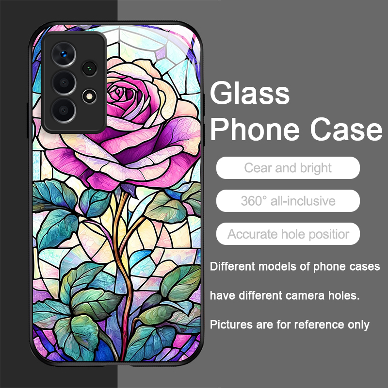 Art Colorful Glass Style Rose  - Samsung Galaxy A55 review and price