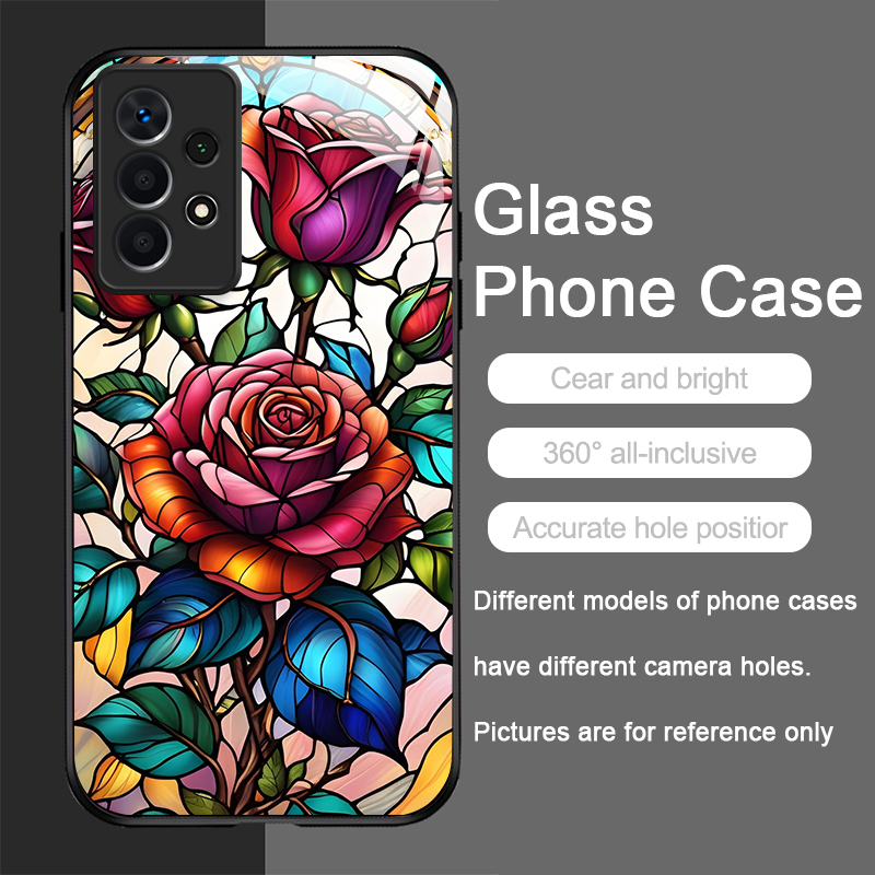 Art Colorful Glass Style Rose  - Samsung Galaxy A55 review and price