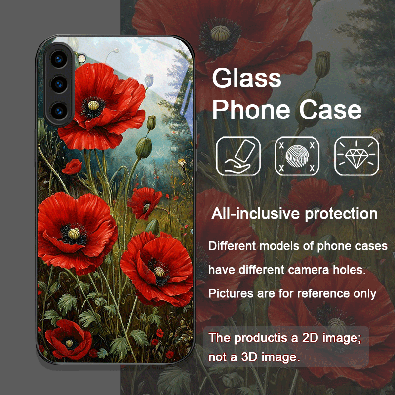 Retro Poppy Flower Bloom Hot R - Samsung Galaxy S24 review and price
