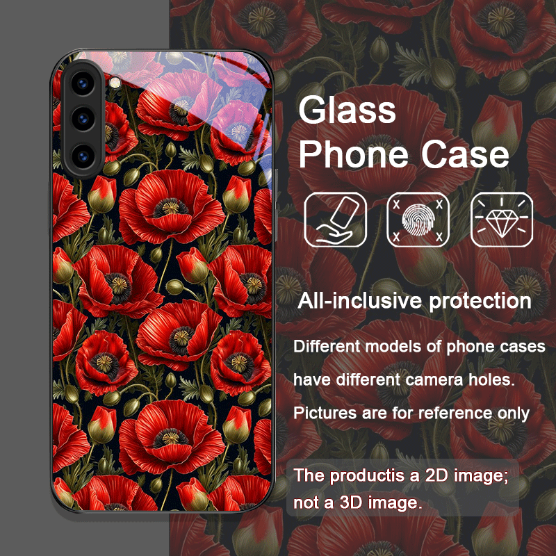 Retro Poppy Flower Bloom Hot R - Samsung Galaxy S24 review and price