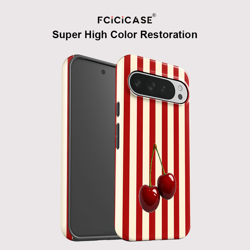 Fcicicase Cherry Stripe Patter - Google Pixel 9 Pro review and price