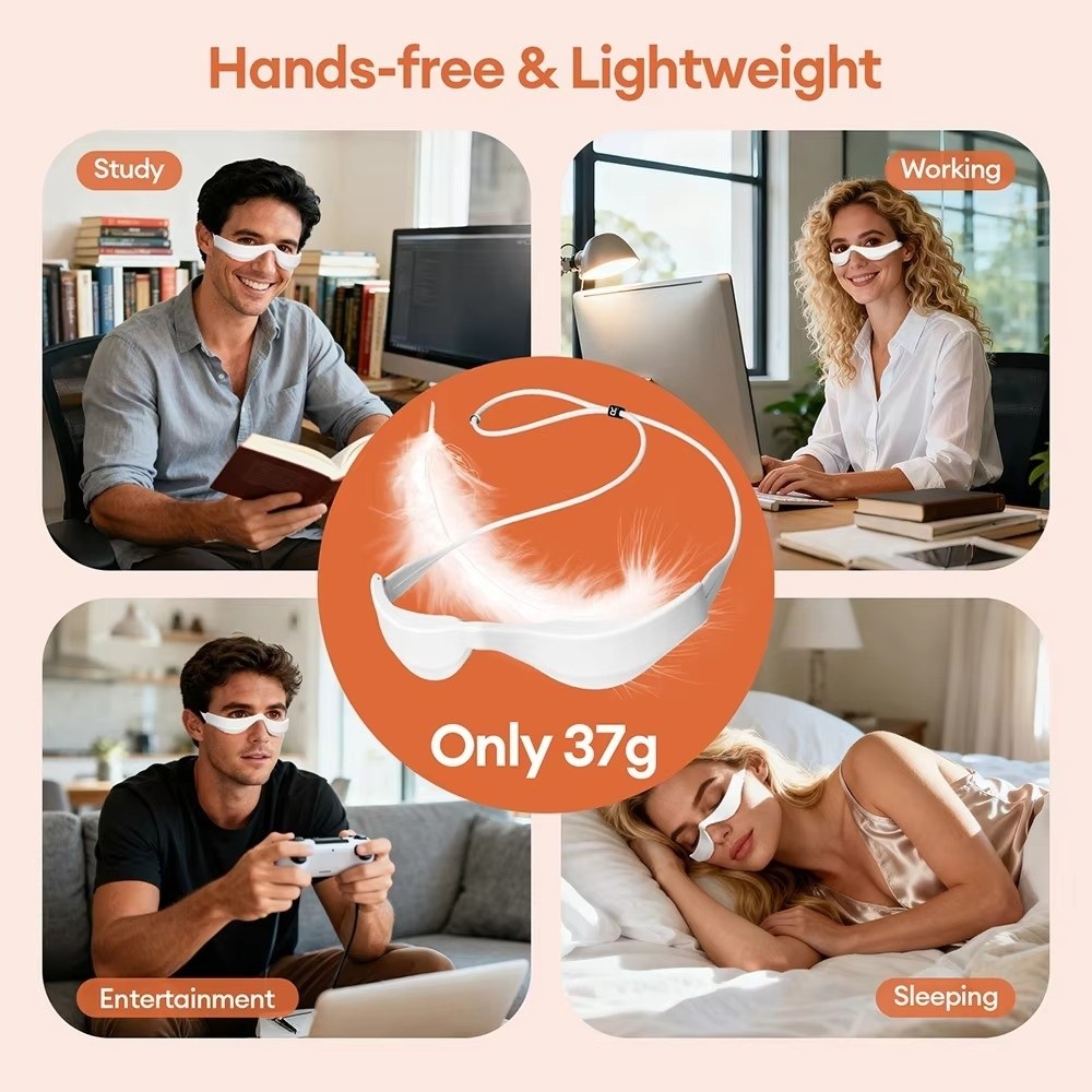 3D Eye Massager Red Light Ther - Light Therapy Glasses review and price