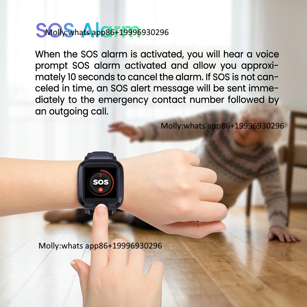 4G GPS Tracking Bracelet Heart - Fall Detection Watch review and price