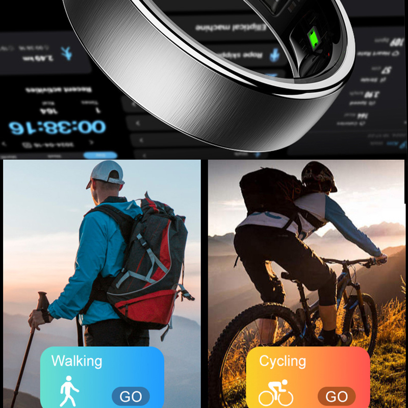 R10 Charging Case Smart Ring M - Temperature Ring Skin review and price