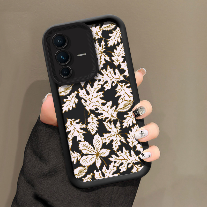 Leaves Pattern Phone Case For  - Vivo V40 review and price
