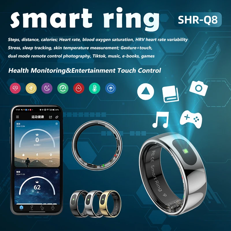 R08 Smart Ring Men Women Charg - Temperature Ring Skin review and price