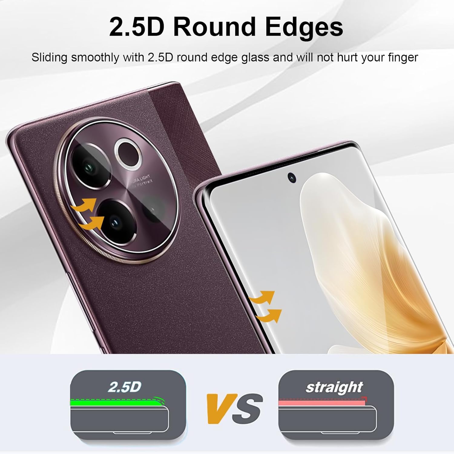 3D Curved 9H Tempered Glass Fo - Vivo V40 review and price