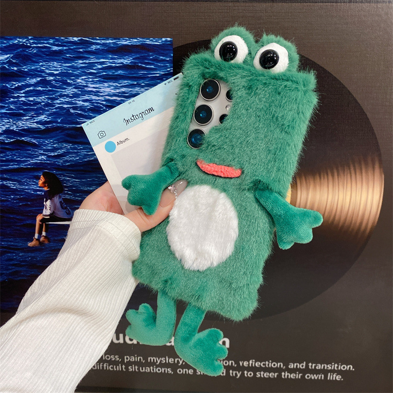 Plush Frog Phone Case, Cute Gr - Samsung Galaxy S24 review and price
