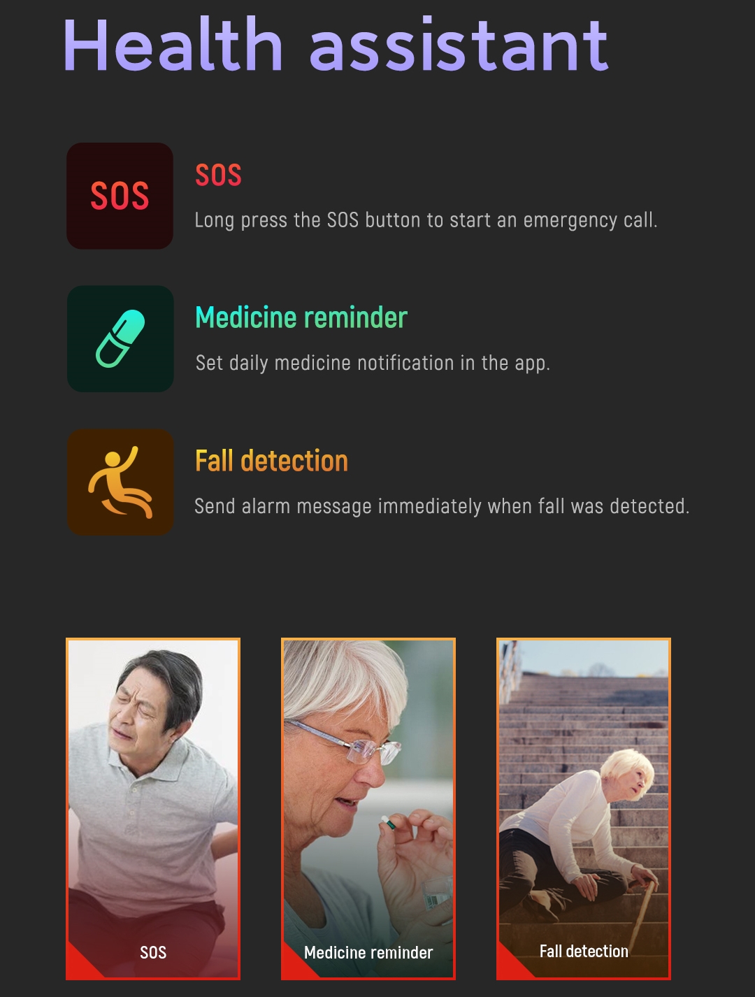 Fall Detection Smart Watch For - Fall Detection Watch review and price